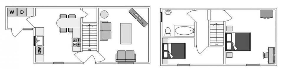 House | 2 bedrooms, desk, soundproofing, Internet