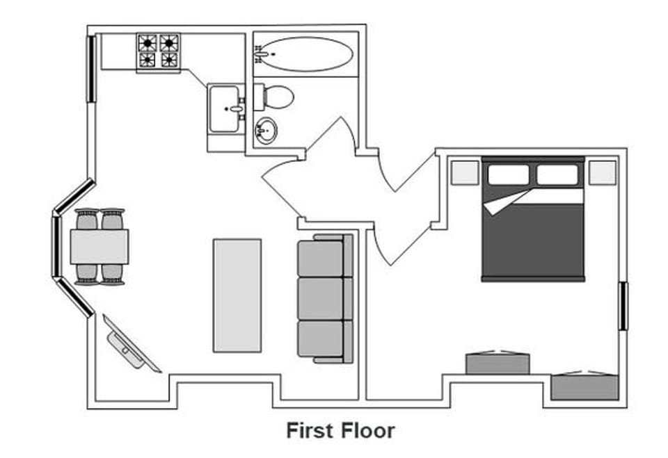 House | 1 bedroom, Internet