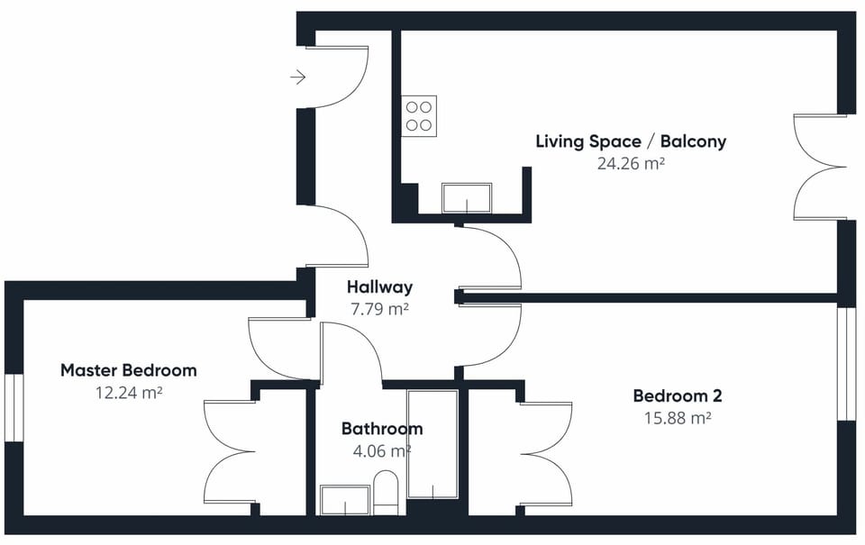 House, Accessible | 2 bedrooms