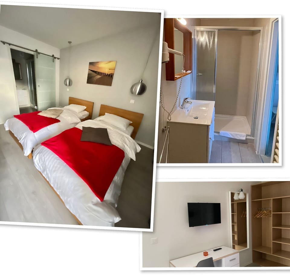 Desk, soundproofing, free WiFi, bed sheets