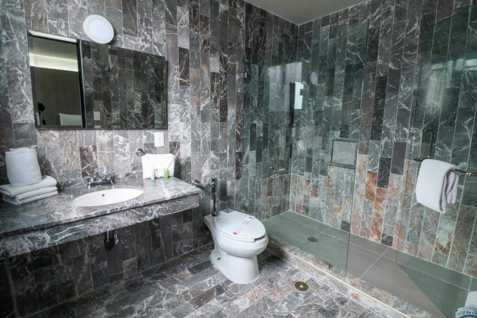 Superior Single Room, 1 Double Bed | Bathroom | Shower, towels