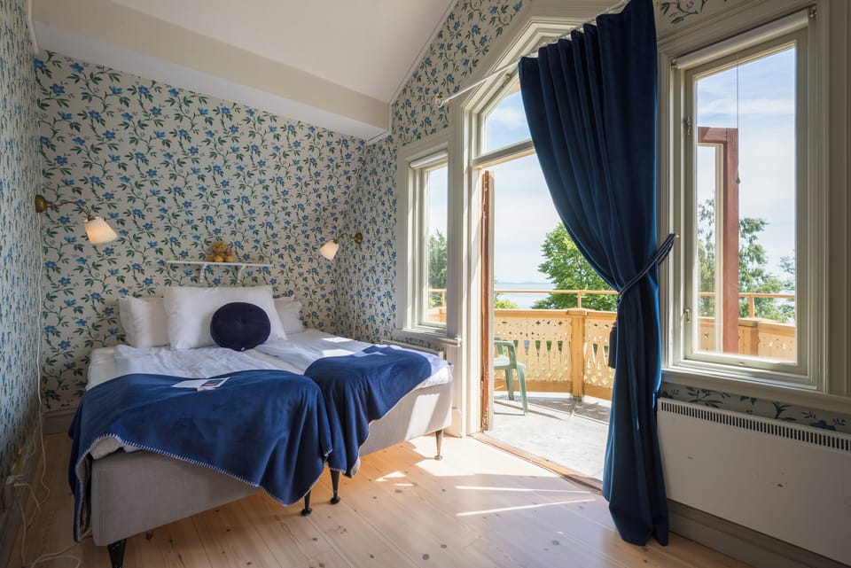Villa Viktoria Double Room Seaview | Desk, blackout drapes, iron/ironing board, free WiFi