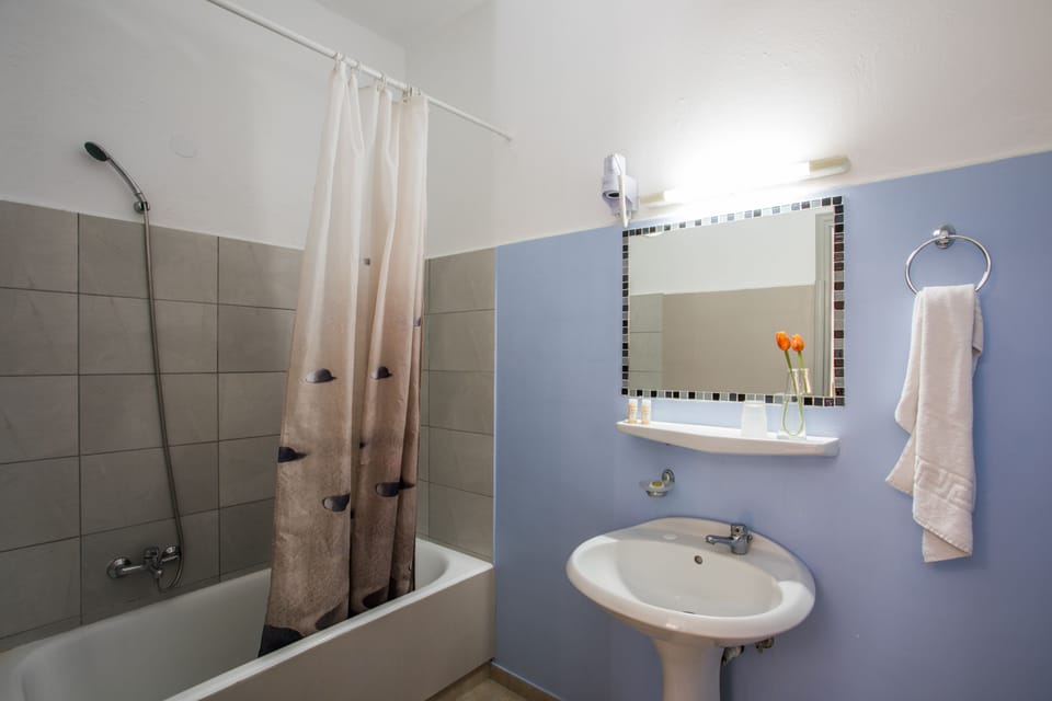 Free toiletries, hair dryer, towels