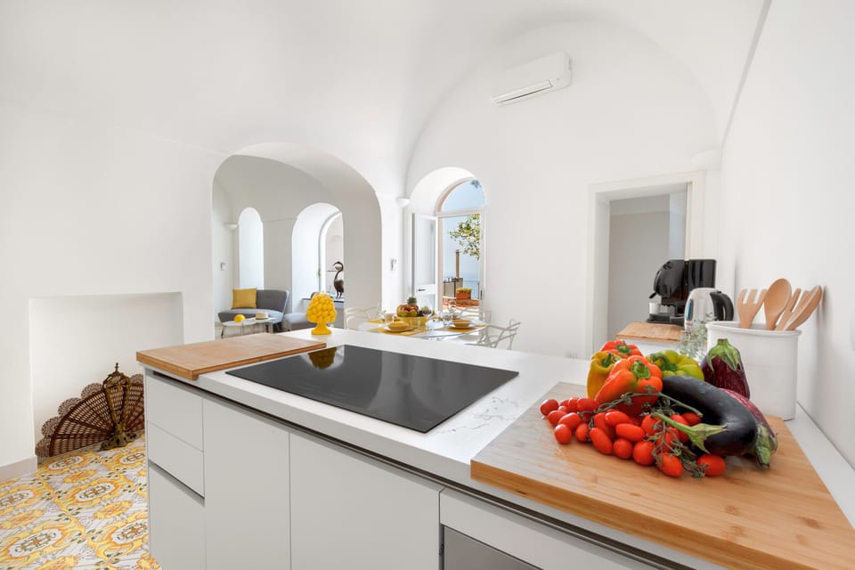 Villa, 3 Bedrooms, Private Pool, Sea View | Private kitchen | Microwave, oven, dishwasher, coffee/tea maker