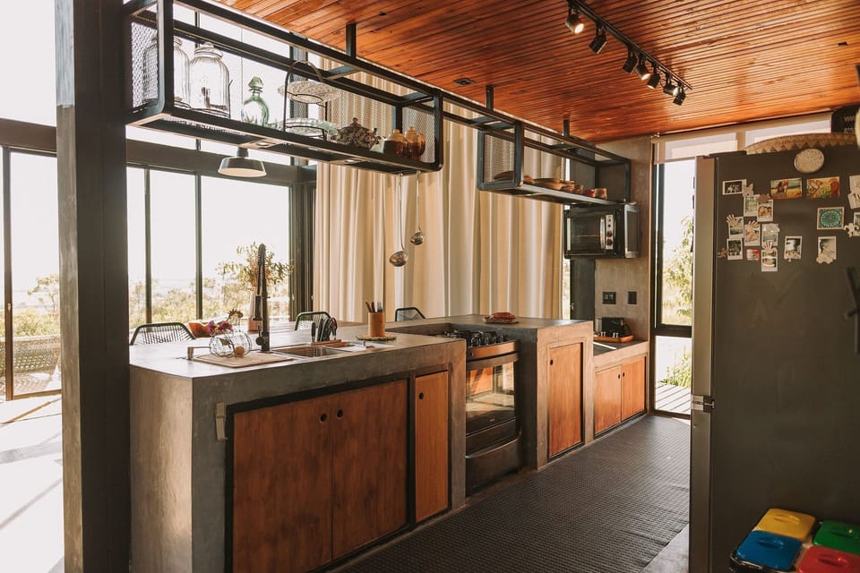 Villa | Private kitchen | Full-size fridge, blender, griddle, cookware/dishes/utensils