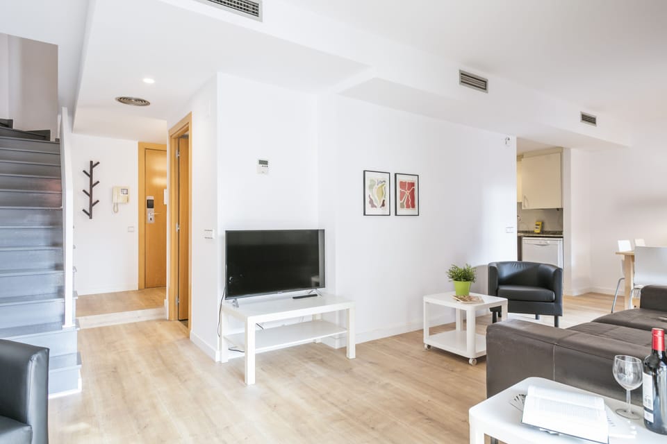 Duplex, 3 Bedrooms, Terrace | Living area | TV