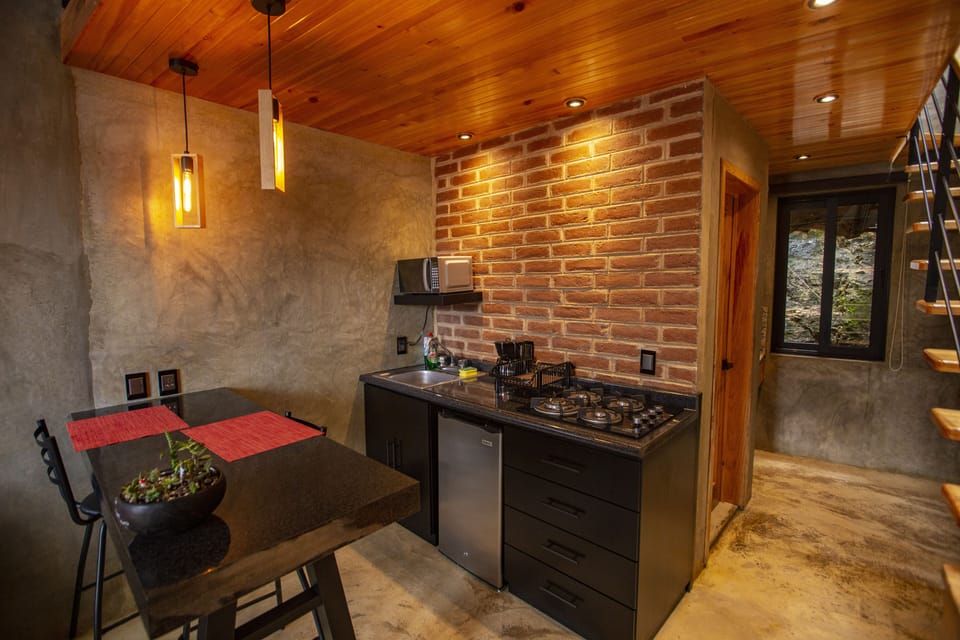 Superior Apartment | Private kitchen | Mini-fridge, microwave, stovetop, cookware/dishes/utensils