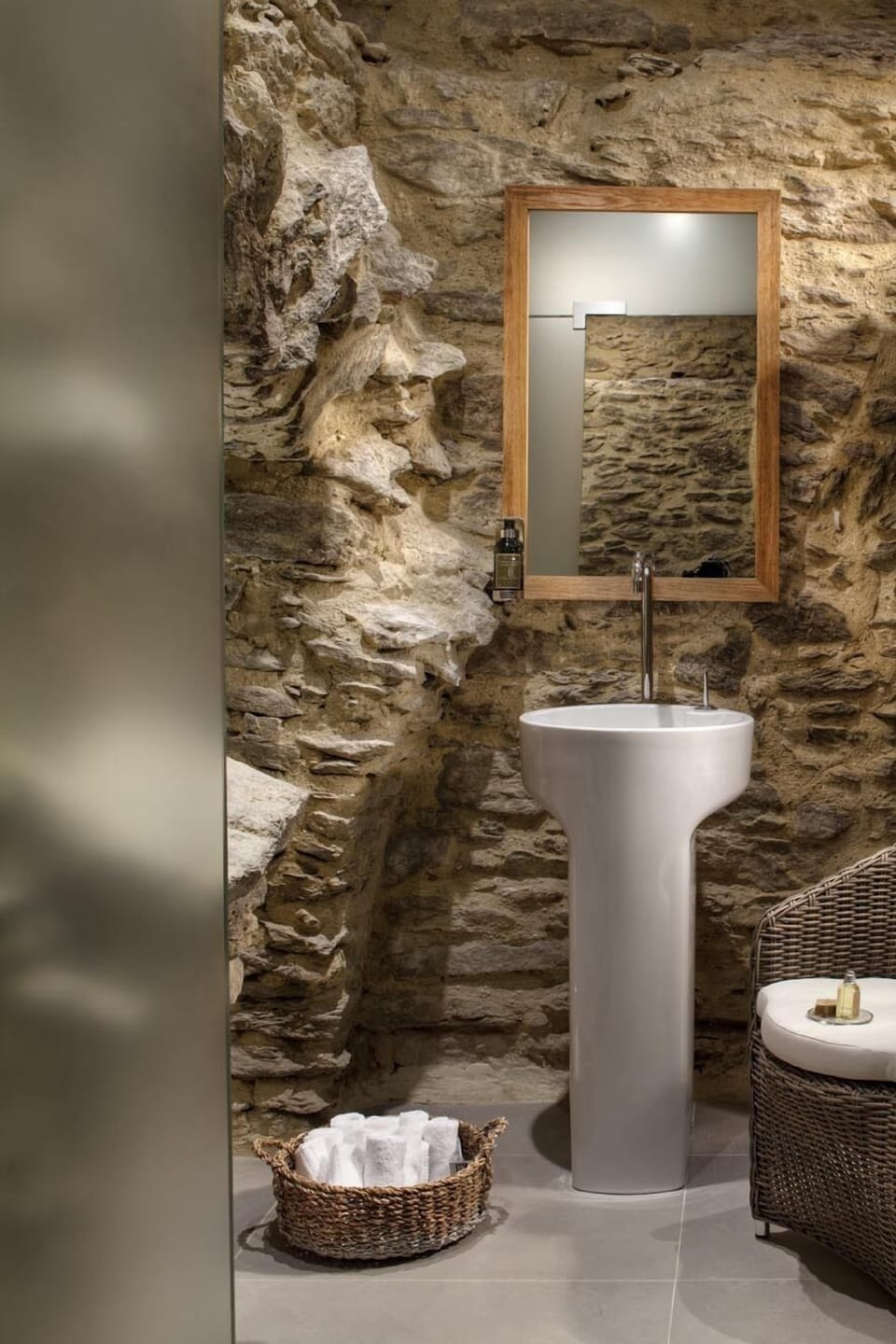 Hair dryer, bathrobes, slippers, towels