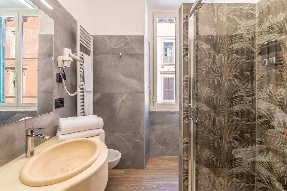 Double or Twin Room, Annex Building | Bathroom | Shower, free toiletries, hair dryer, bidet