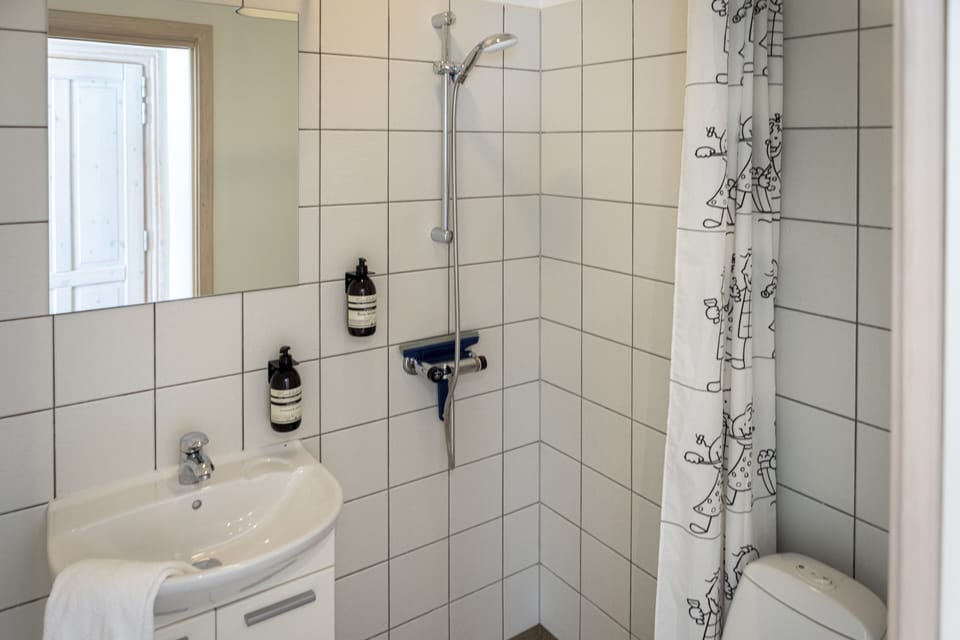 Basic Double Room, 1 Double Bed, Private Bathroom | Bathroom | Free toiletries, hair dryer, towels