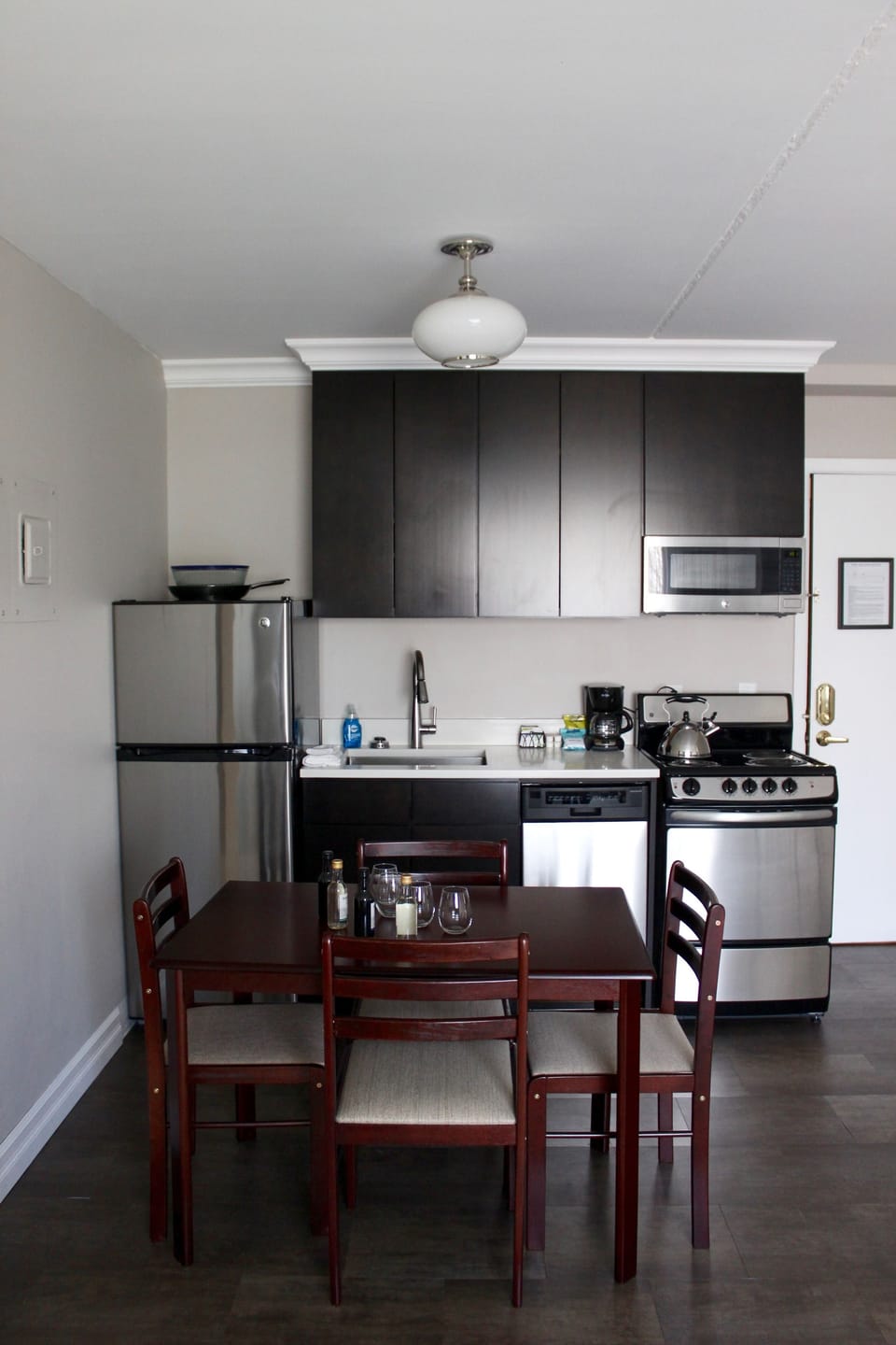 Luxury Suite, 2 Bedrooms, Kitchenette | Private kitchen | Mini-fridge, coffee/tea maker, freezer