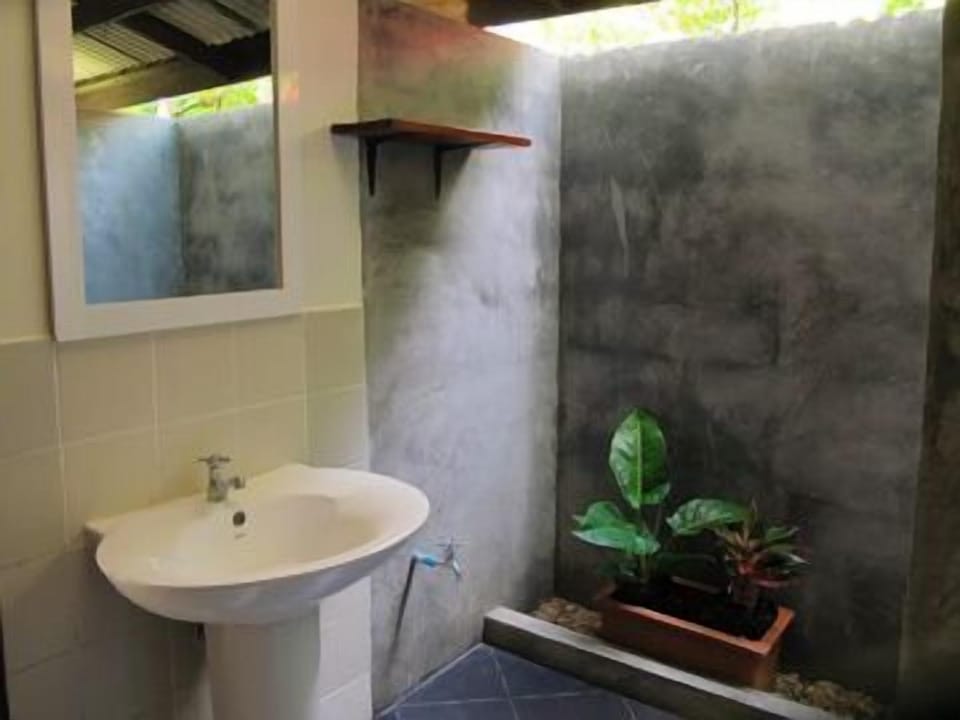 Shower, free toiletries, towels
