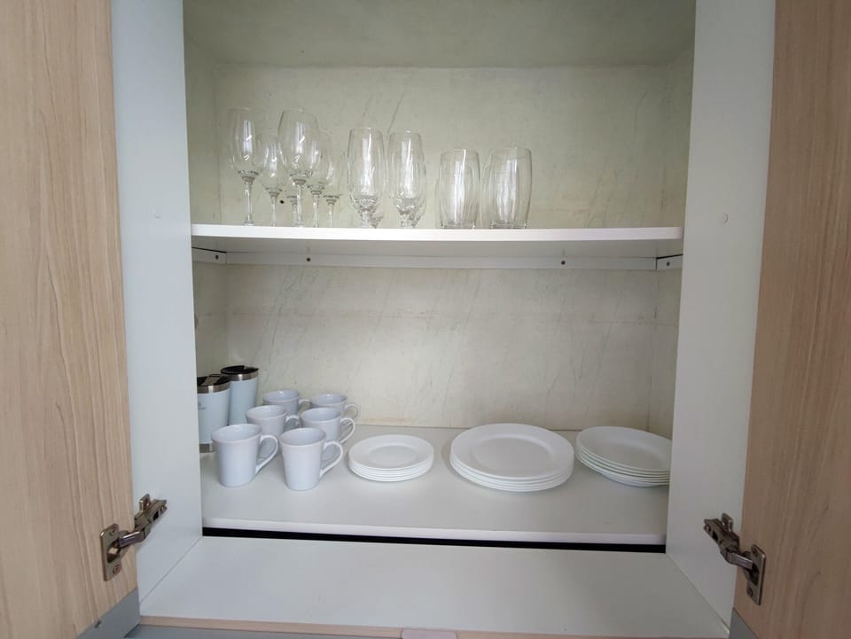 Apartment | Private kitchen | Full-size fridge, microwave, oven, stovetop