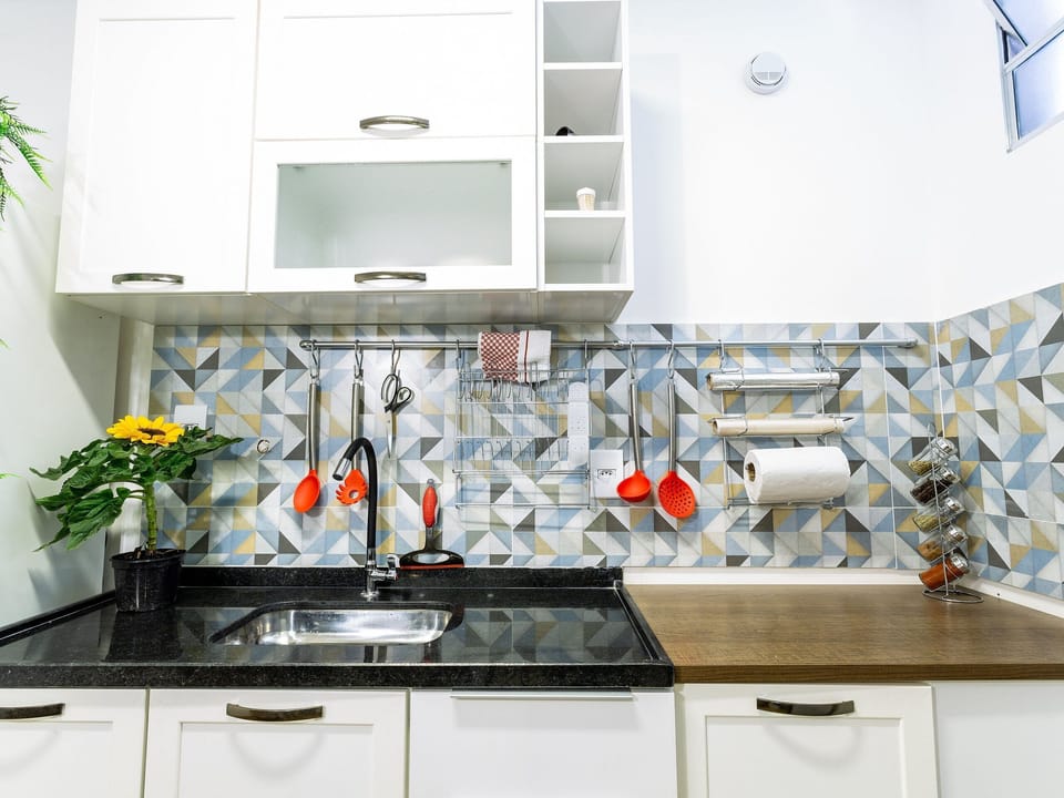 Villa | Private kitchen | Fridge, microwave, blender, cookware/dishes/utensils