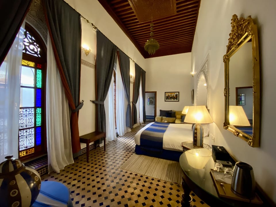 Royal Suite (5 people) View on Patio- Safir (King Size) | Egyptian cotton sheets, premium bedding, pillowtop beds, in-room safe