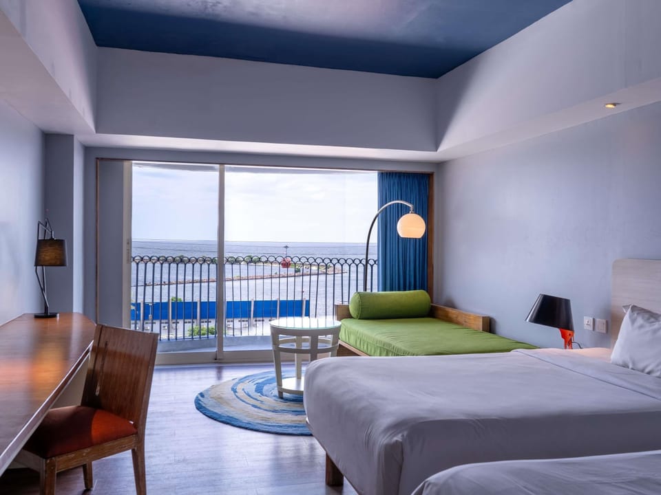 Deluxe Room, Multiple Beds, Balcony, Ocean View (Grand) | In-room safe, desk, cribs (free), WiFi (free)