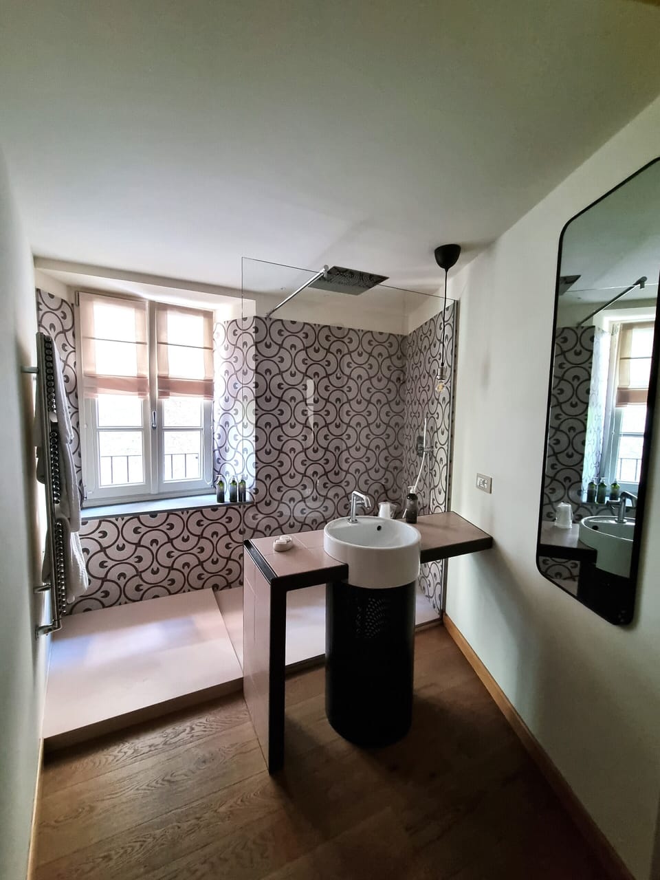 Design Suite | Bathroom | Free toiletries, hair dryer, bathrobes, slippers