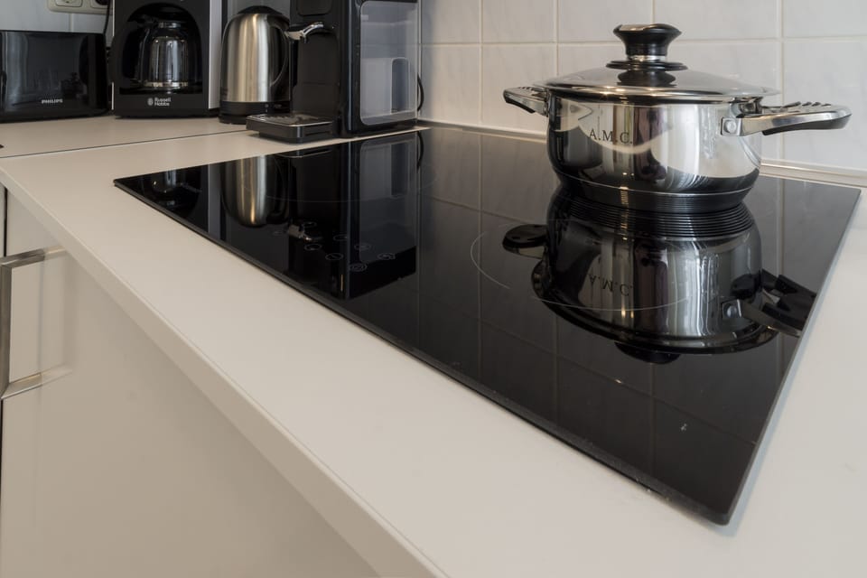 Deluxe Apartment | Private kitchen | Fridge, oven, dishwasher, electric kettle
