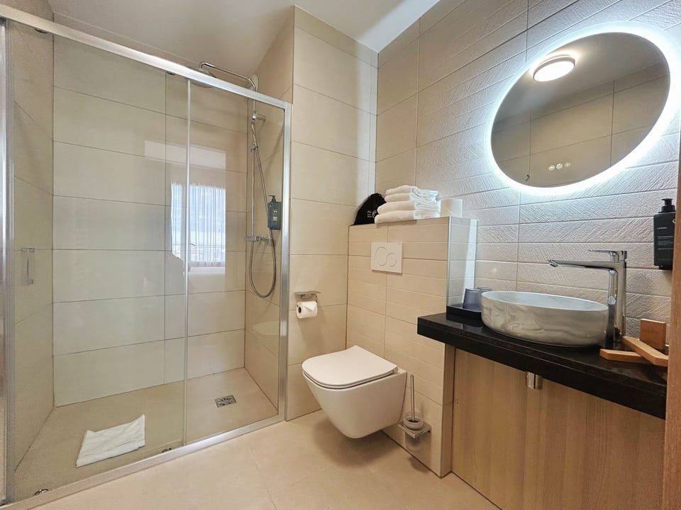 Deluxe Room, 1 Queen Bed, City View | Bathroom | Shower, hair dryer, towels, shampoo