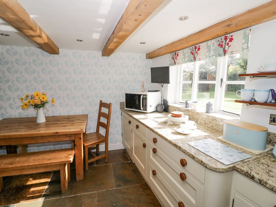 Fridge, microwave, dishwasher, electric kettle