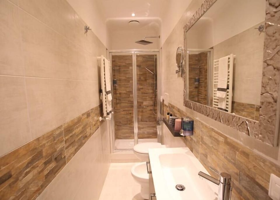 Free toiletries, hair dryer, bathrobes, bidet