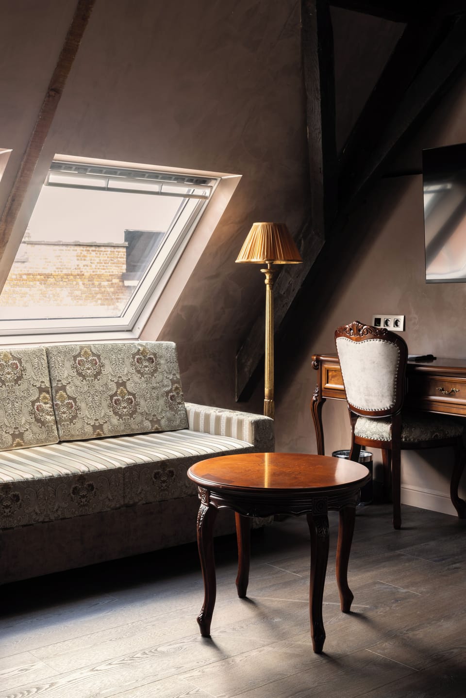 Junior Suite | Living area | 30-inch flat-screen TV with digital channels