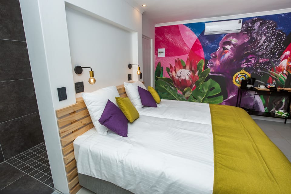 Standard Double Room 2 = Umlilo = double room with double bed | Individually decorated, individually furnished, blackout drapes