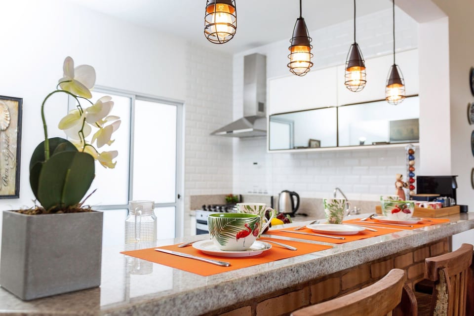 Apartment | Private kitchen | Fridge, microwave, oven, blender