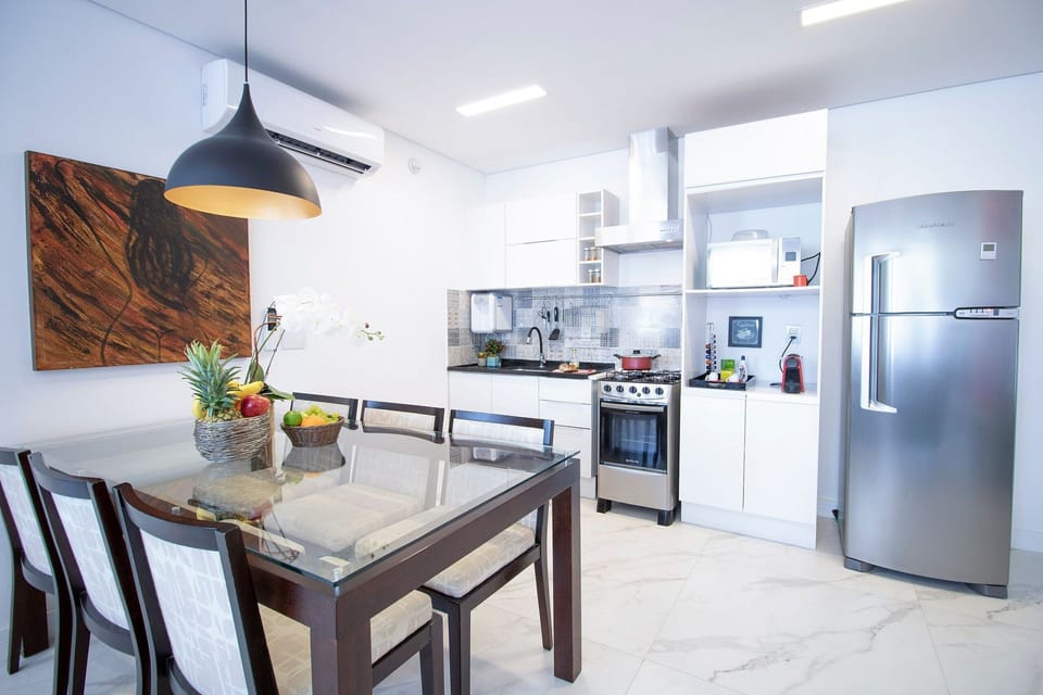 Villa | Private kitchen | Fridge, microwave, oven, blender