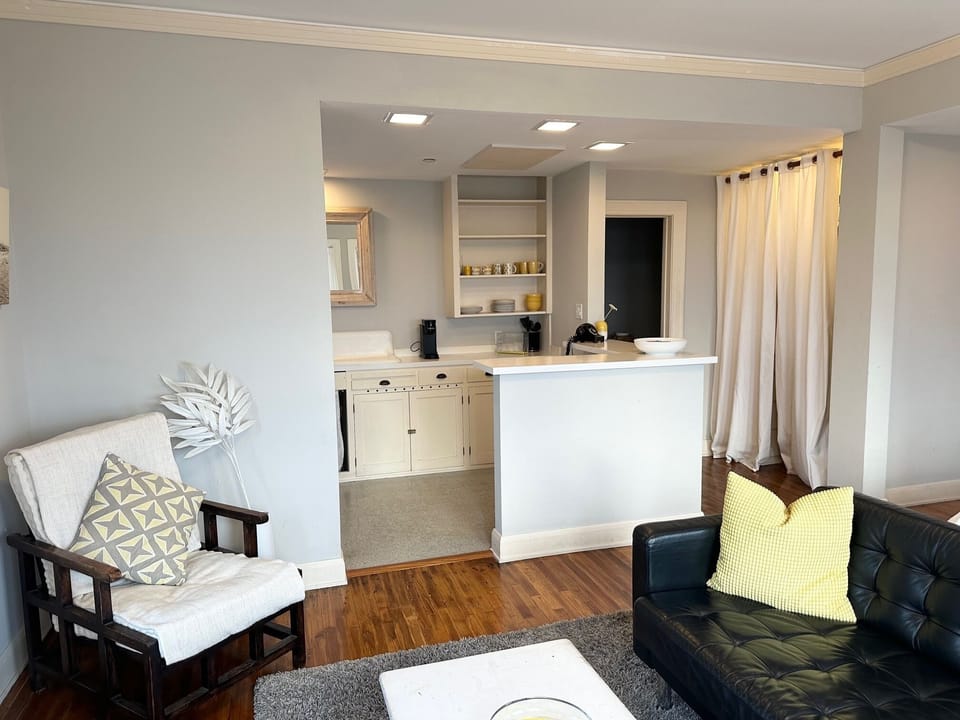 Large Studio | Living area | 55-inch Smart TV with satellite channels