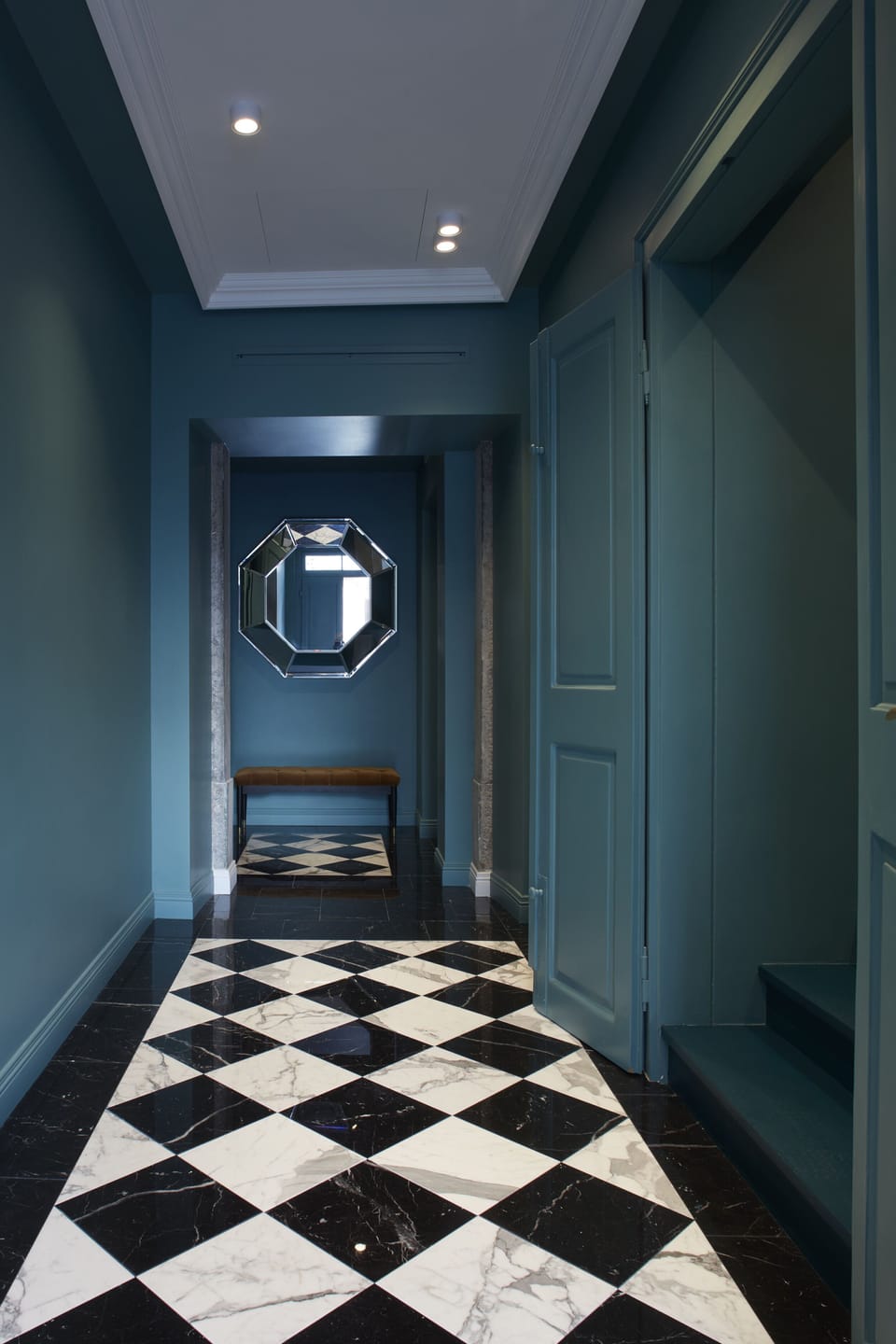 Interior entrance