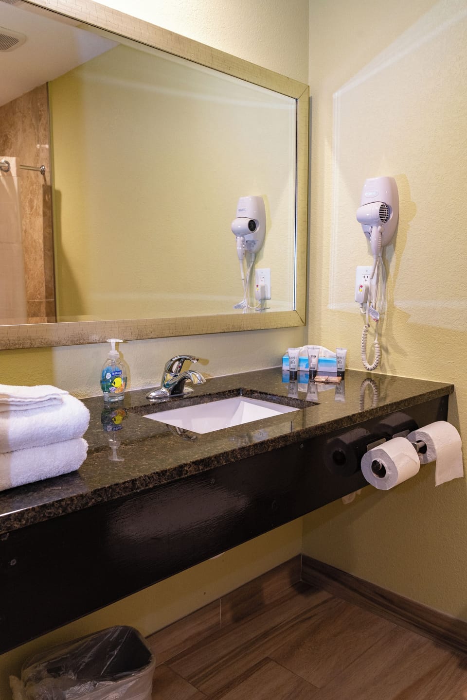 Deluxe Room, 1 King Bed, Non Smoking | Bathroom | Shower, hair dryer, towels, soap