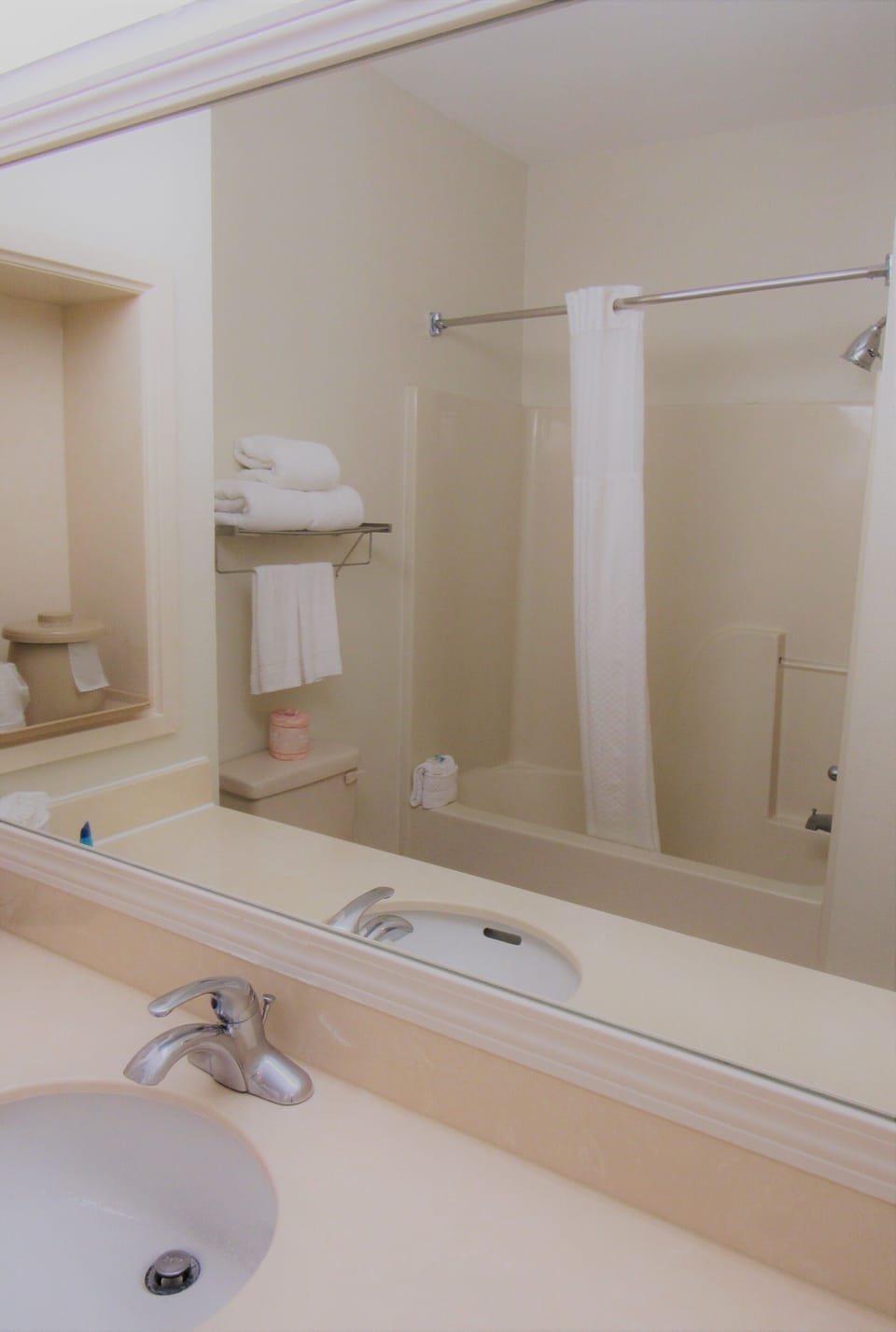 Free toiletries, hair dryer, towels