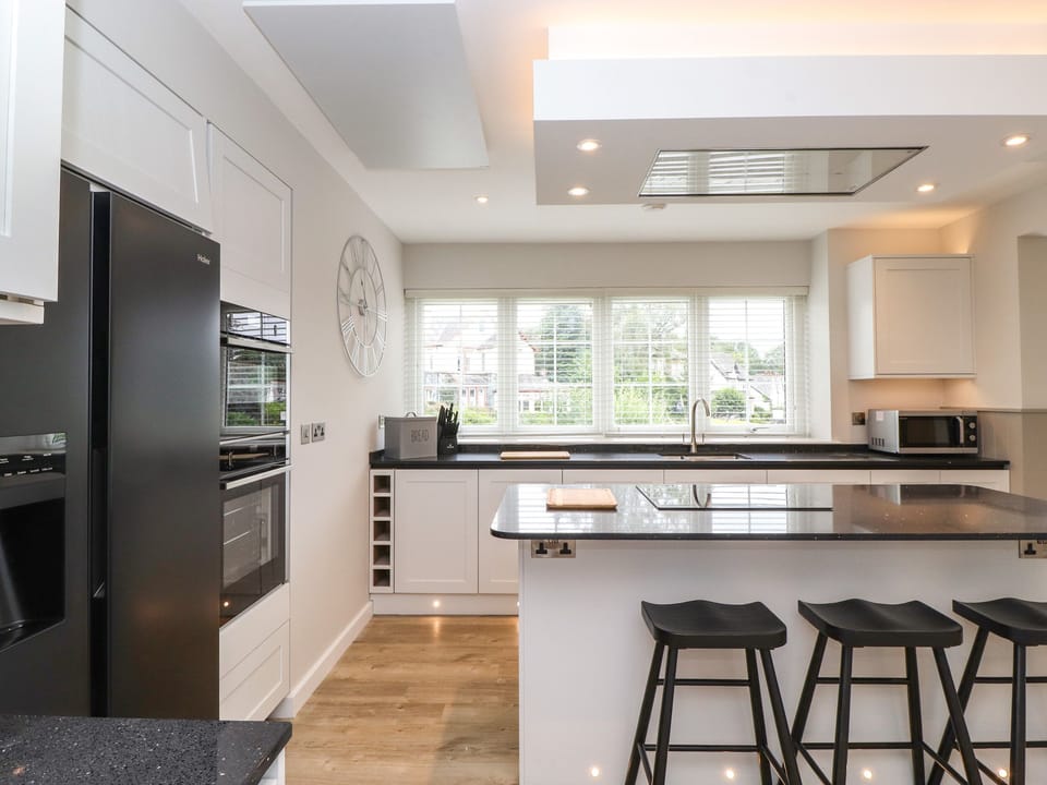 Fridge, dishwasher, electric kettle, toaster