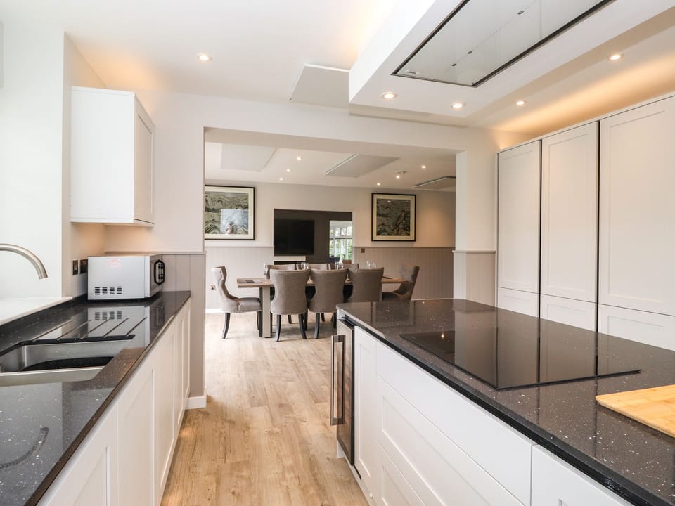 Fridge, dishwasher, electric kettle, toaster