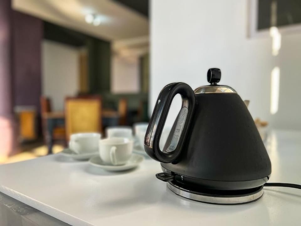 Electric kettle, dining tables