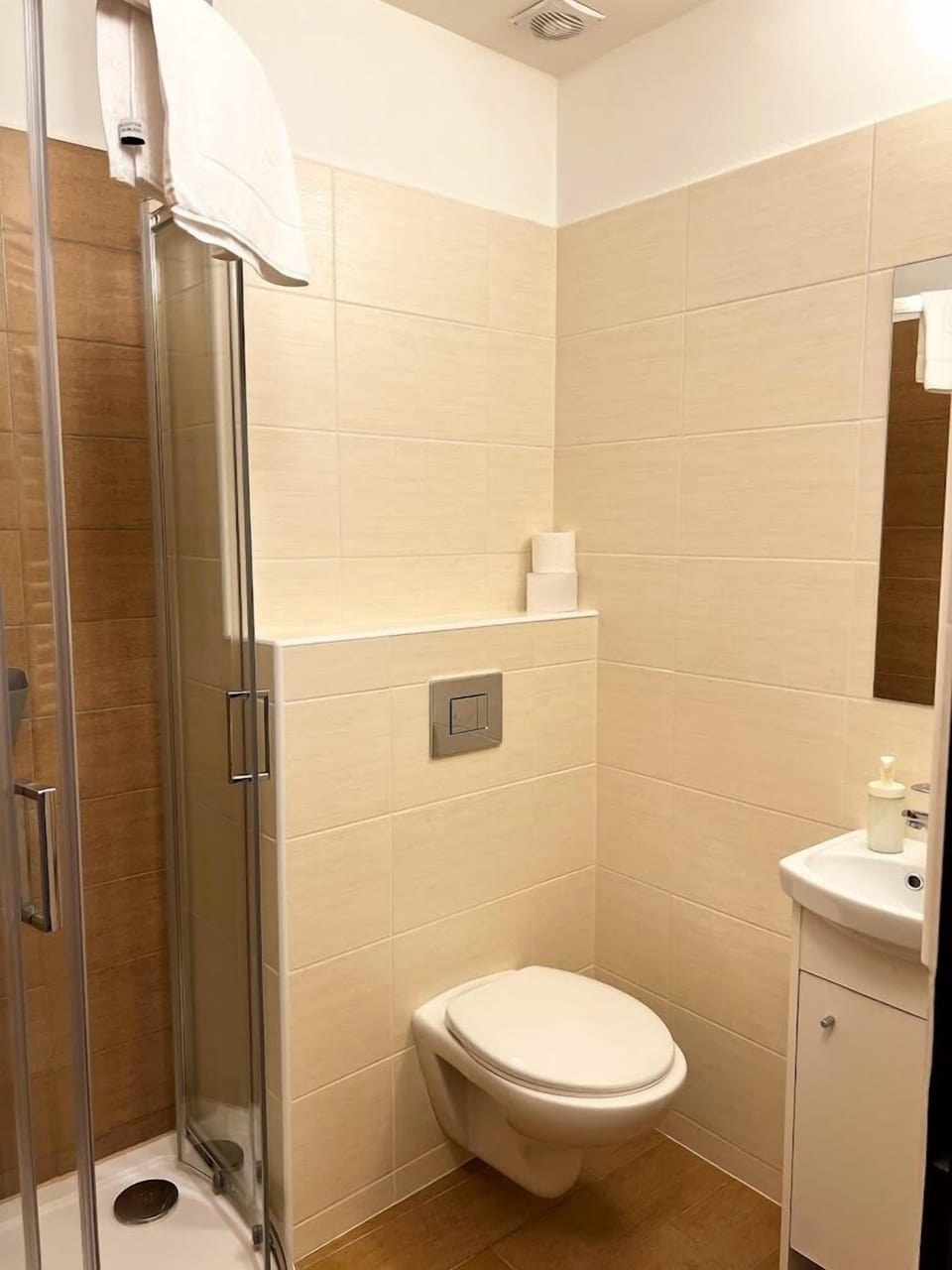 Free toiletries, hair dryer
