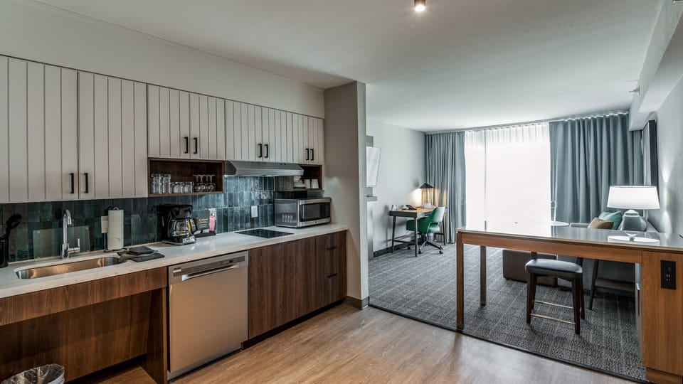 Suite, 1 Bedroom, Mobility Accessible, Kitchen (Communications, Mobility) | 1 bedroom, premium bedding, pillowtop beds, in-room safe