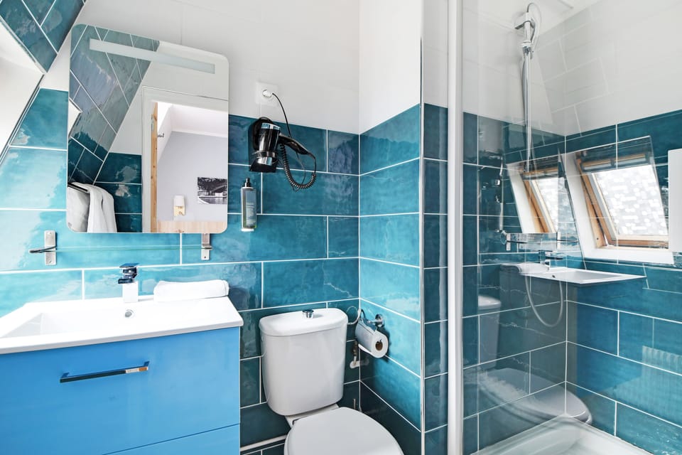 Single Room | Bathroom | Hair dryer, towels