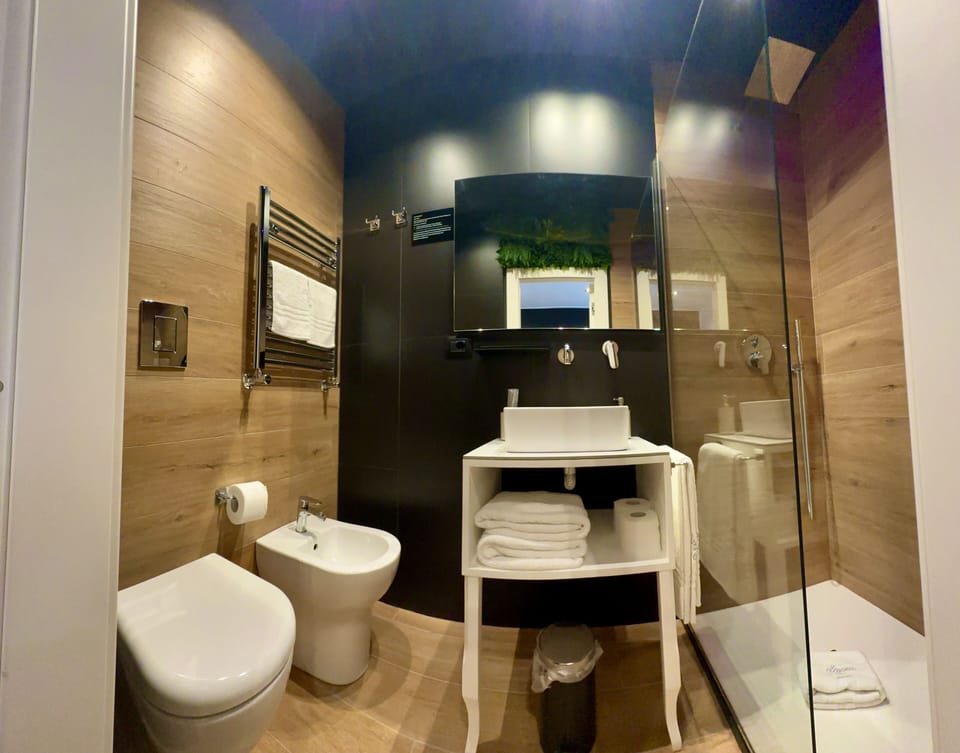 Deluxe Quadruple Room | Bathroom | Free toiletries, hair dryer, bidet