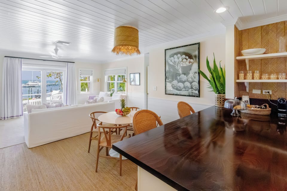 Luxury Cottage | Living area | 65-inch Smart TV with cable channels, books