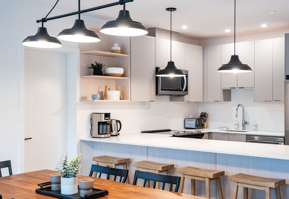 Condo | Private kitchen | Coffee/tea maker, full-size fridge, microwave, oven