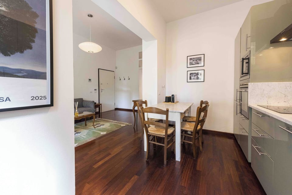 Comfort Apartment | Private kitchen | Fridge, microwave, oven, stovetop