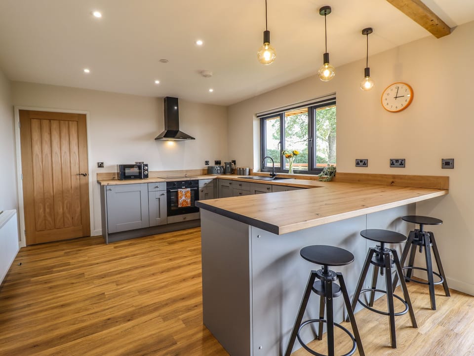 Fridge, dishwasher, electric kettle, toaster