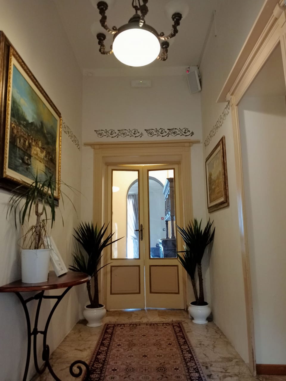 Interior entrance