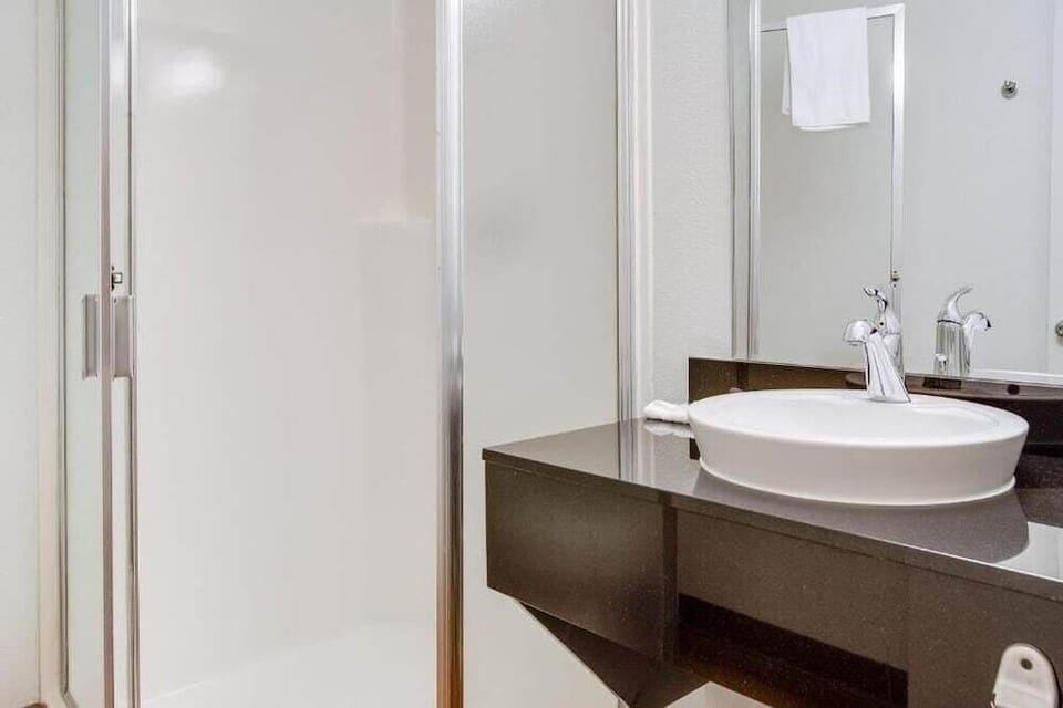 Hair dryer, towels, toilet paper