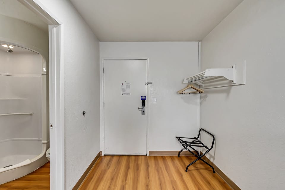 Individually furnished, desk, laptop workspace, blackout drapes