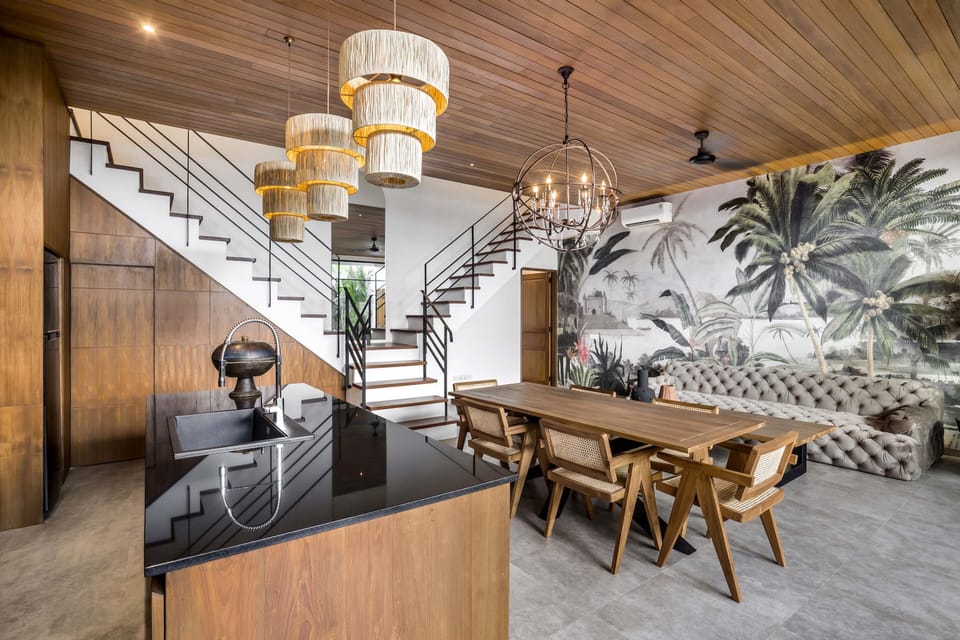 Deluxe Villa, 3 Bedrooms, Private Pool, Pool View | Dining room