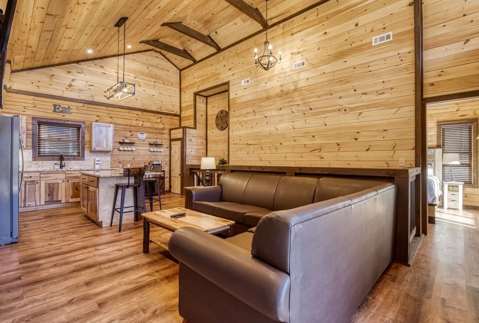 Cabin, 2 Bedrooms | Living area