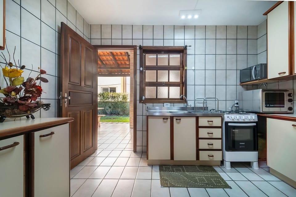 Villa | Private kitchen | Fridge, microwave, oven, blender